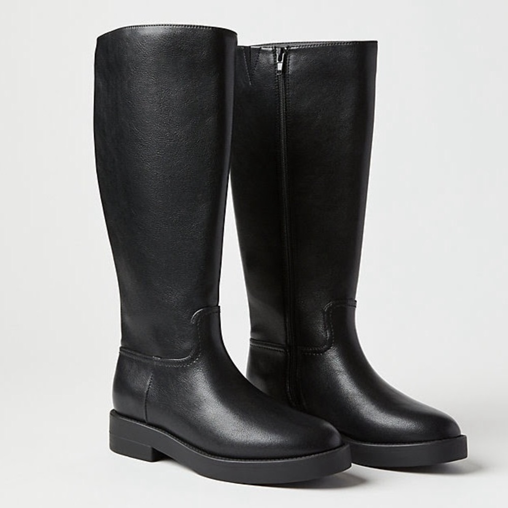Loft Tall Black Leather Boots
